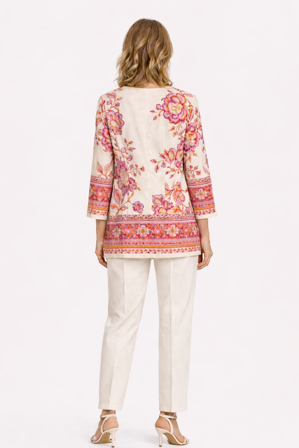 Μπλούζα εμπριμέ ροζ