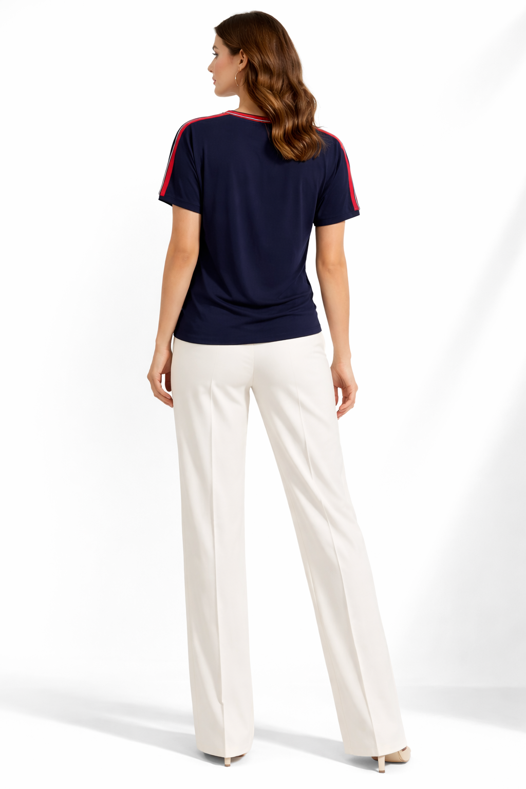 Μπλούζα βισκόζ μπλε