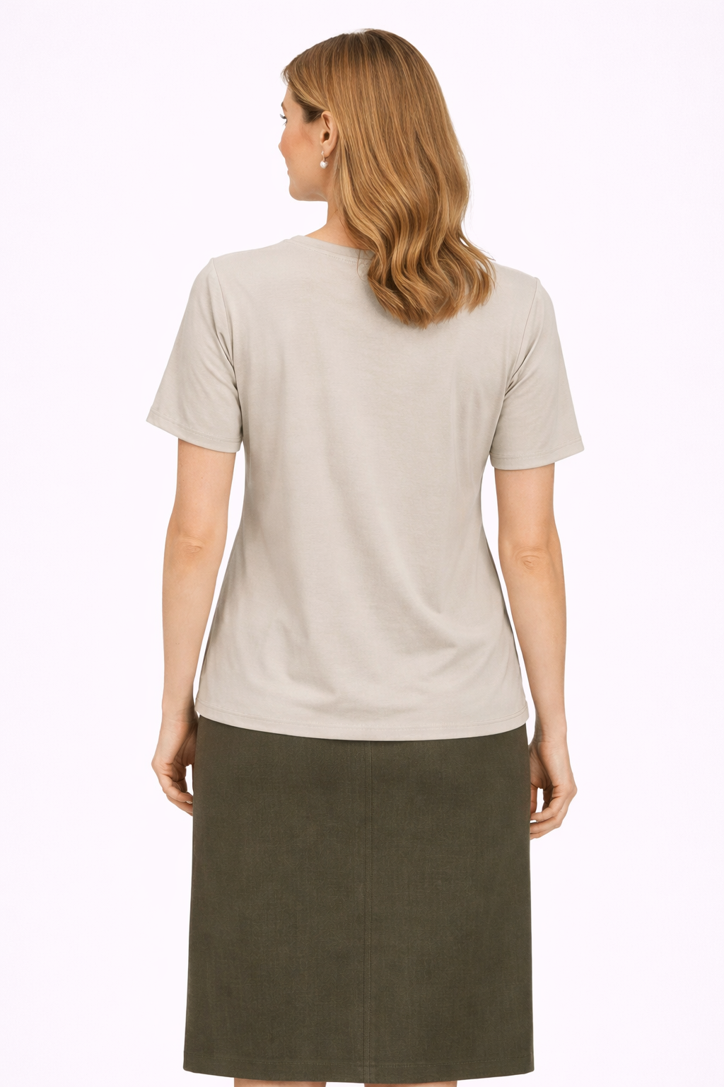 Μπλούζα βισκόζ εκρού με στρας