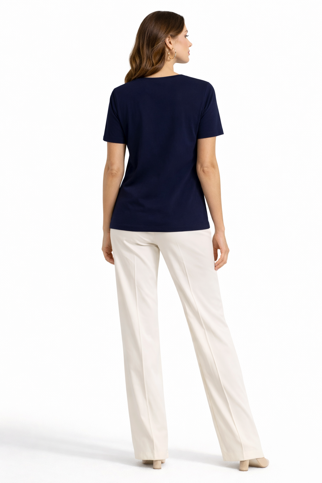 Μπλούζα βισκόζ μπλε στρας