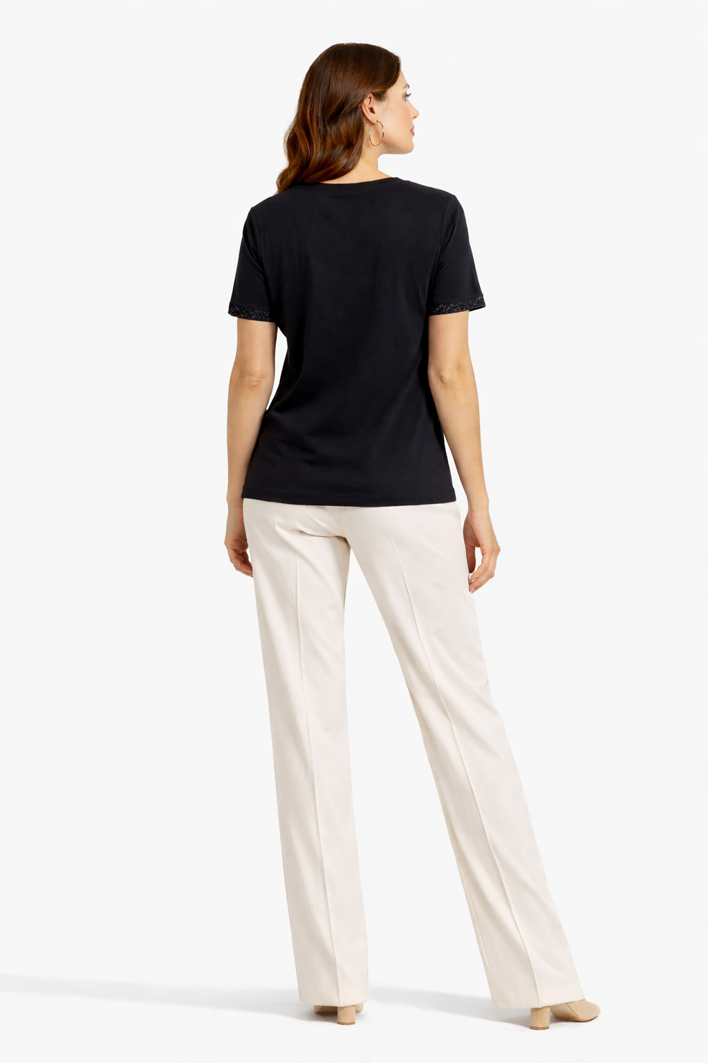 Μπλούζα βισκόζ λούρεξ μαύρη