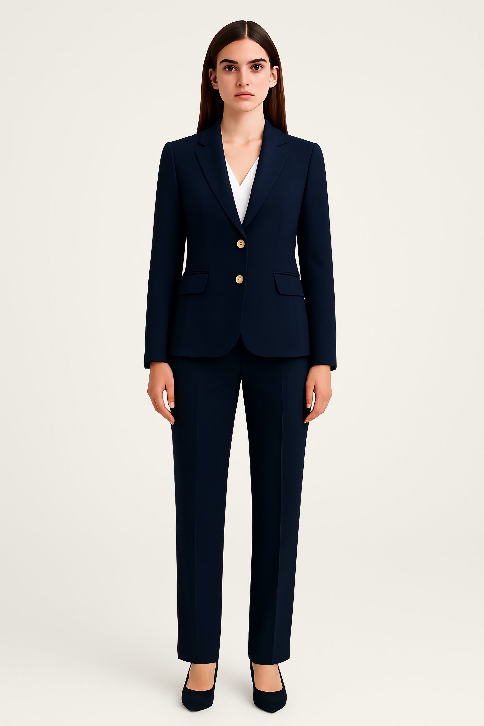 Κουστούμι κρεπ μπλε