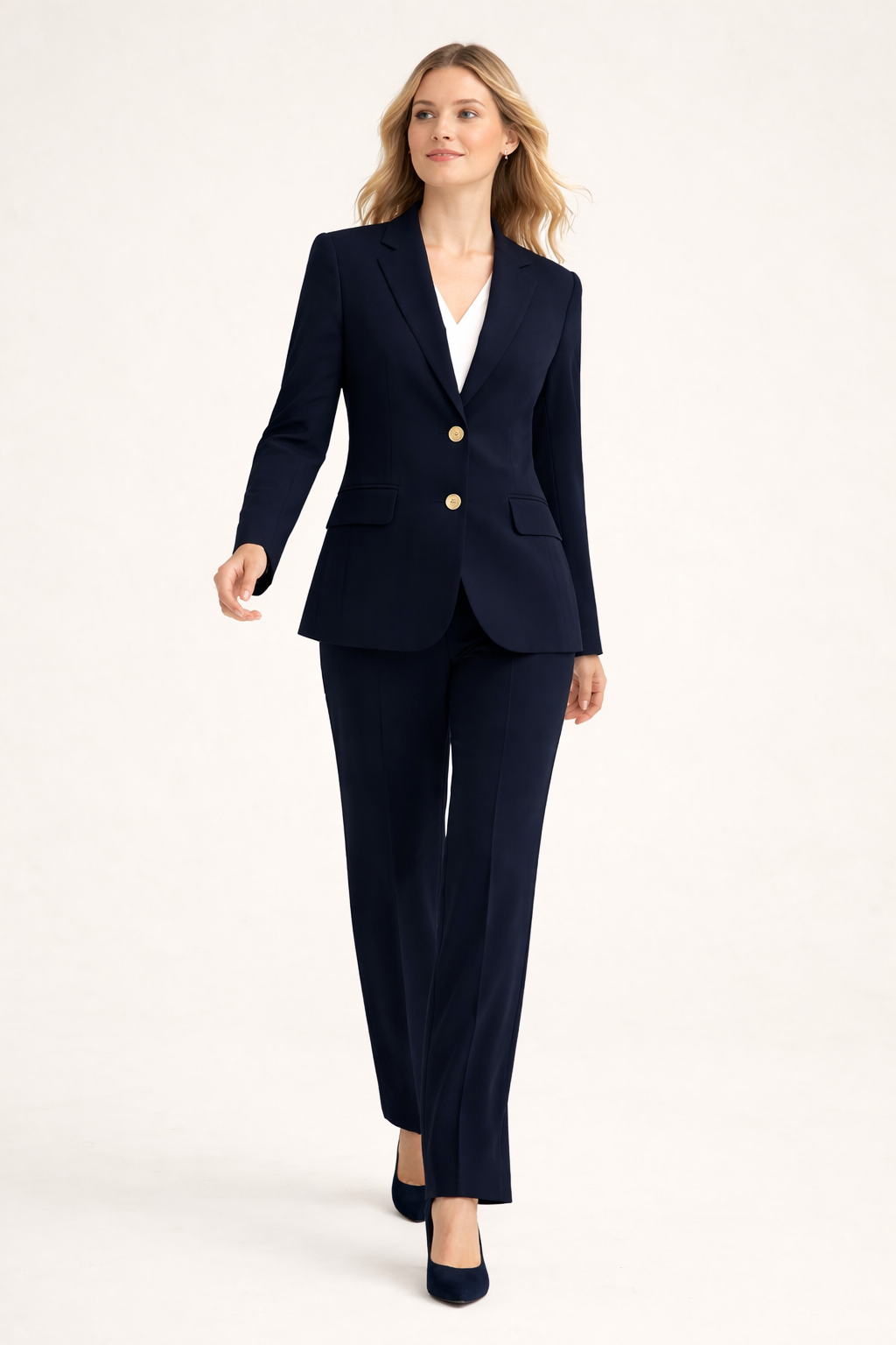 Κουστούμι κρεπ μπλε