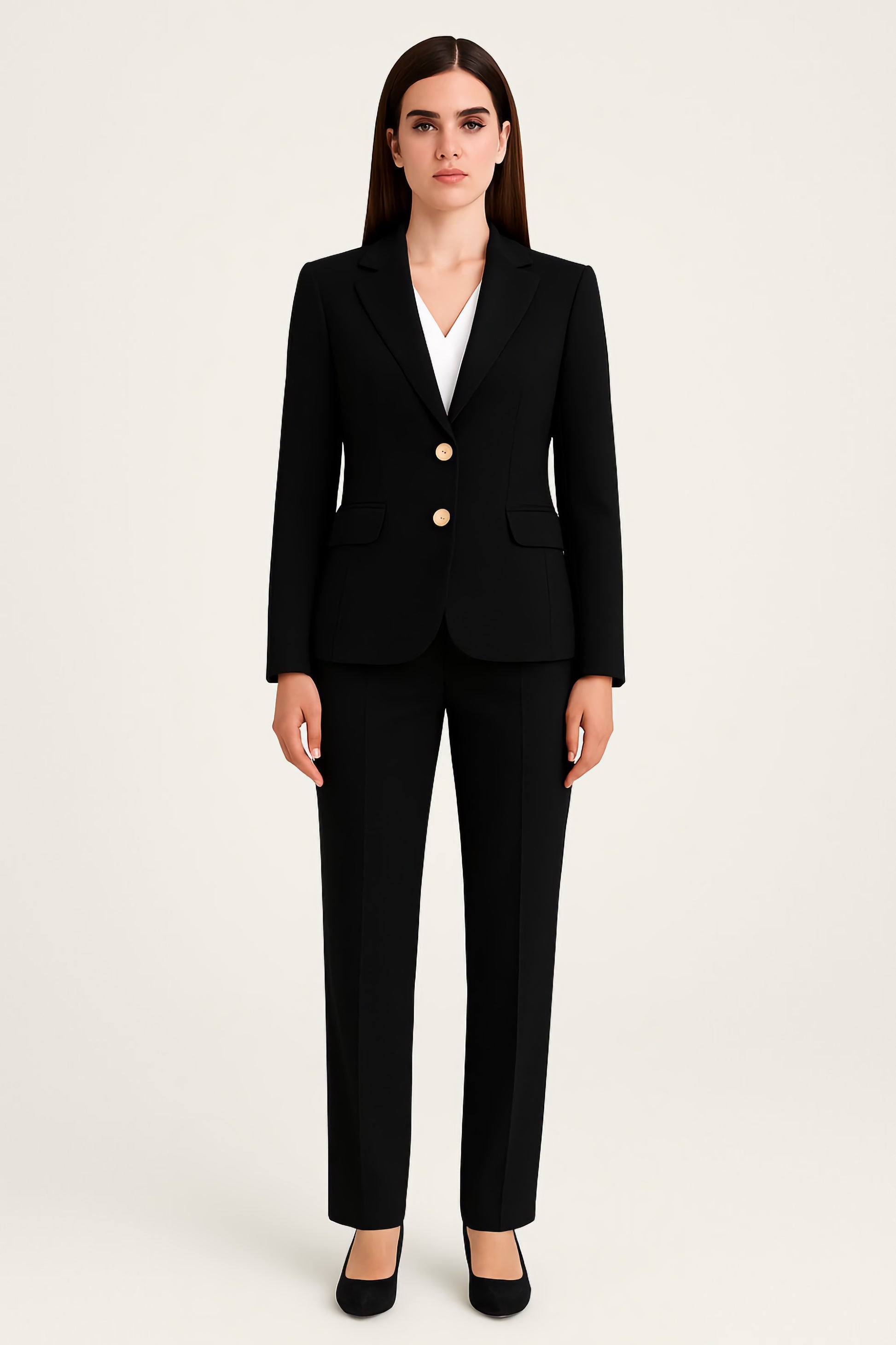 Κουστούμι κρεπ μαύρο