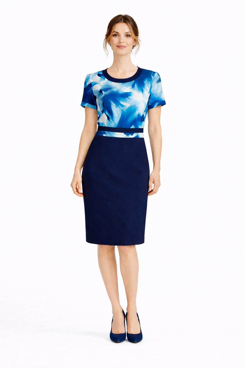 Σετ φόρεμα μπολερό εμπριμέ