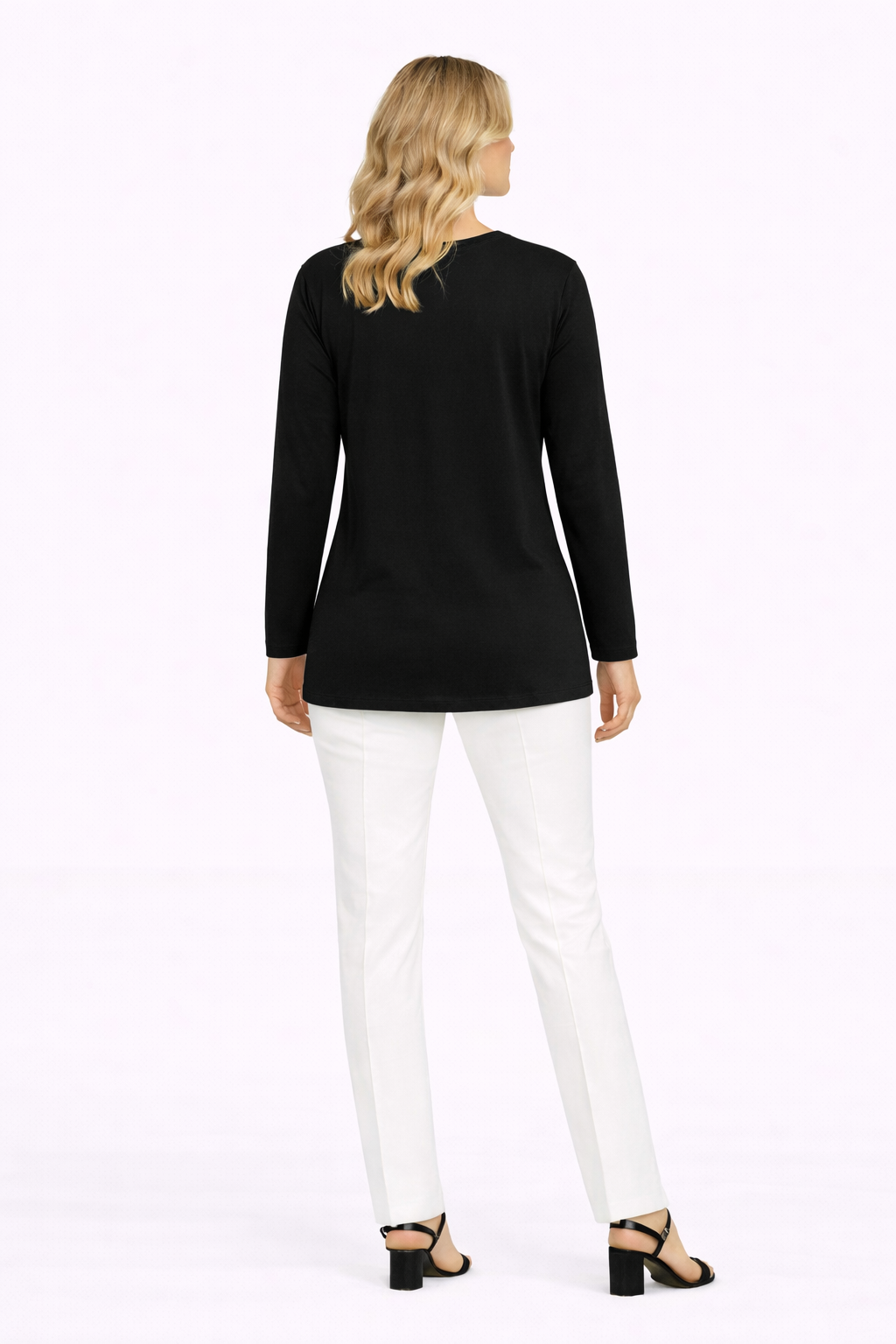 Μπλούζα βισκόζ μαύρη