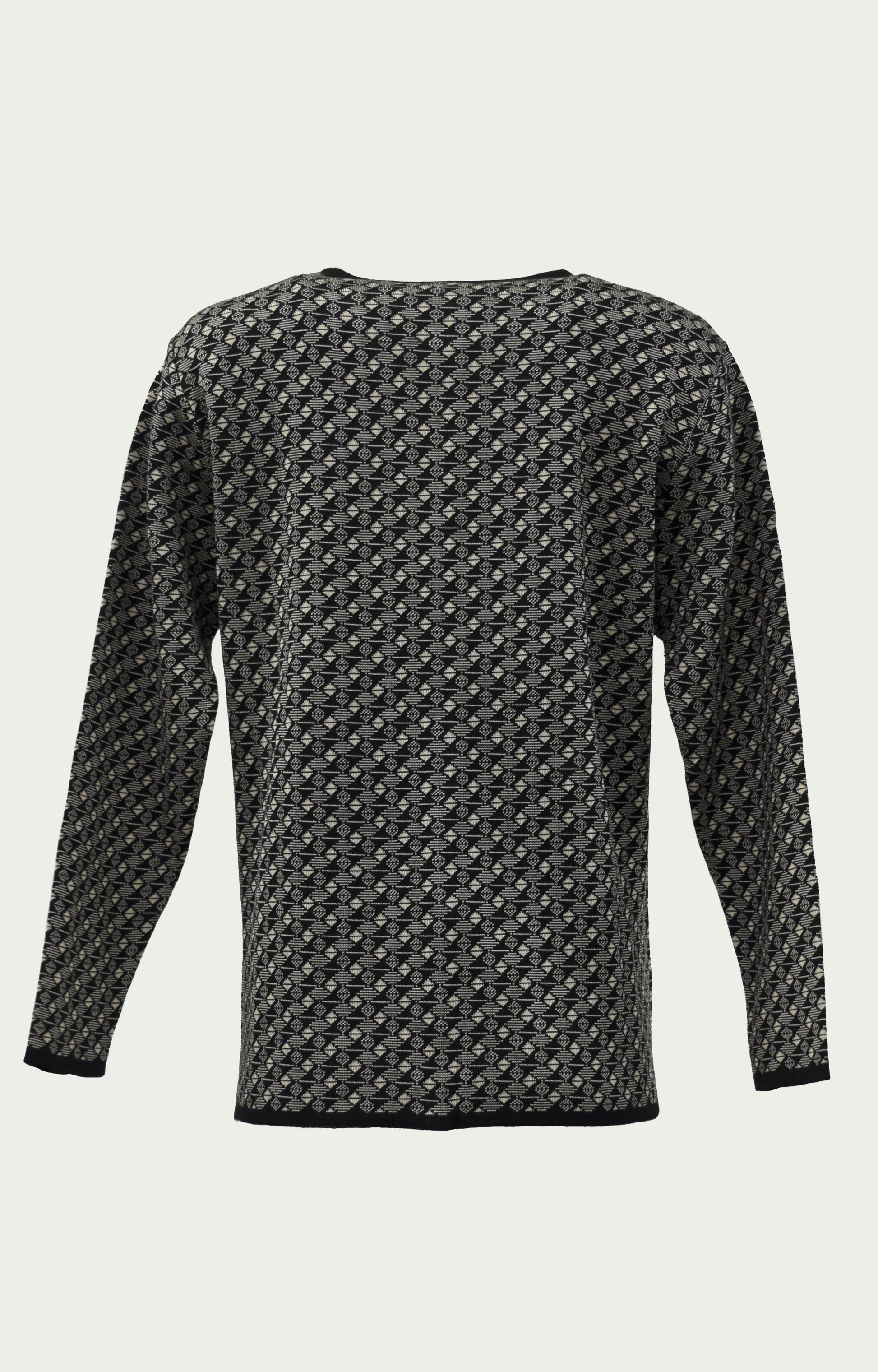 Ζακέτα πλεκτή μαυρόασπρη