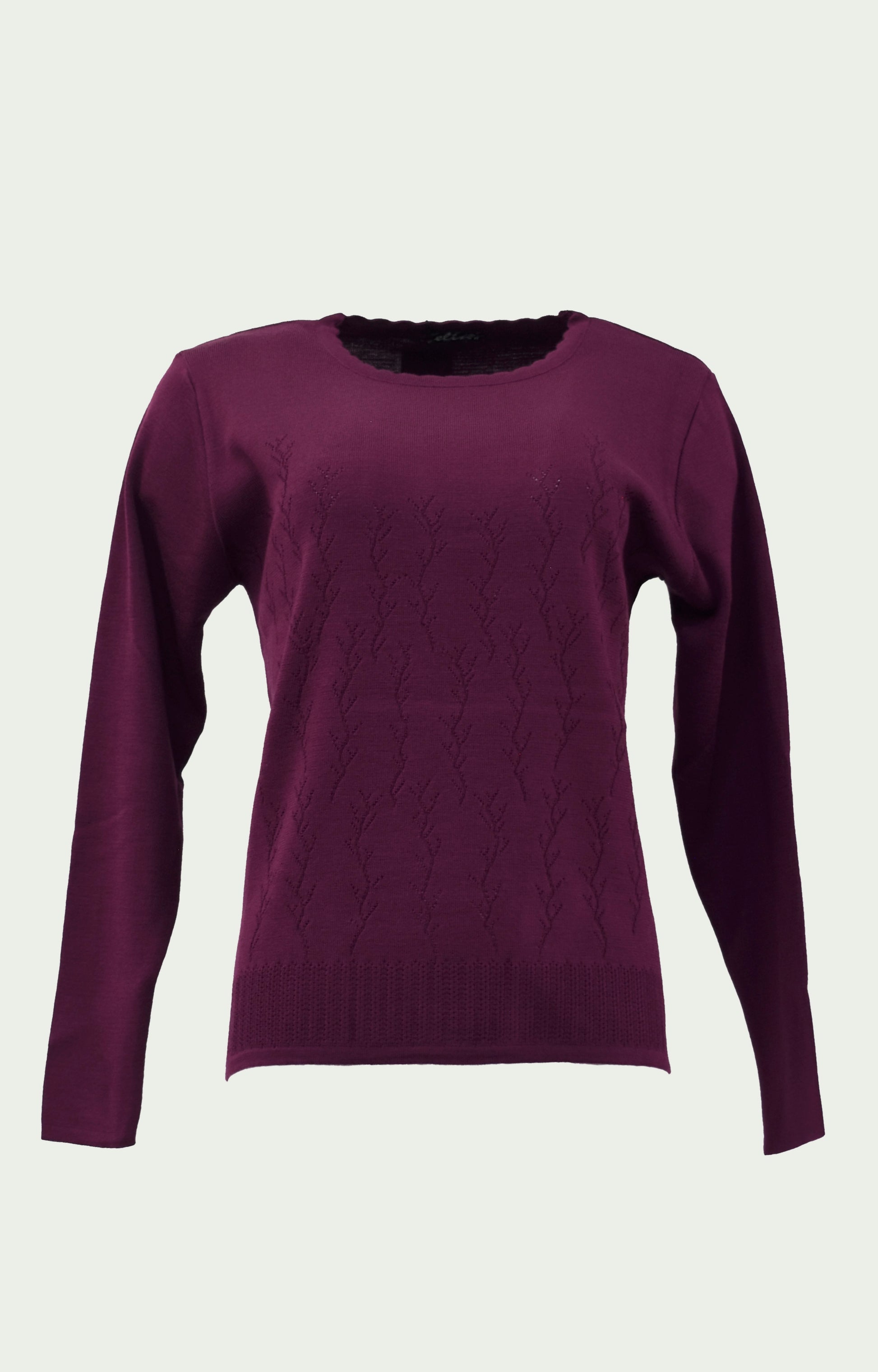 Μπλούζα πλεκτή μωβ