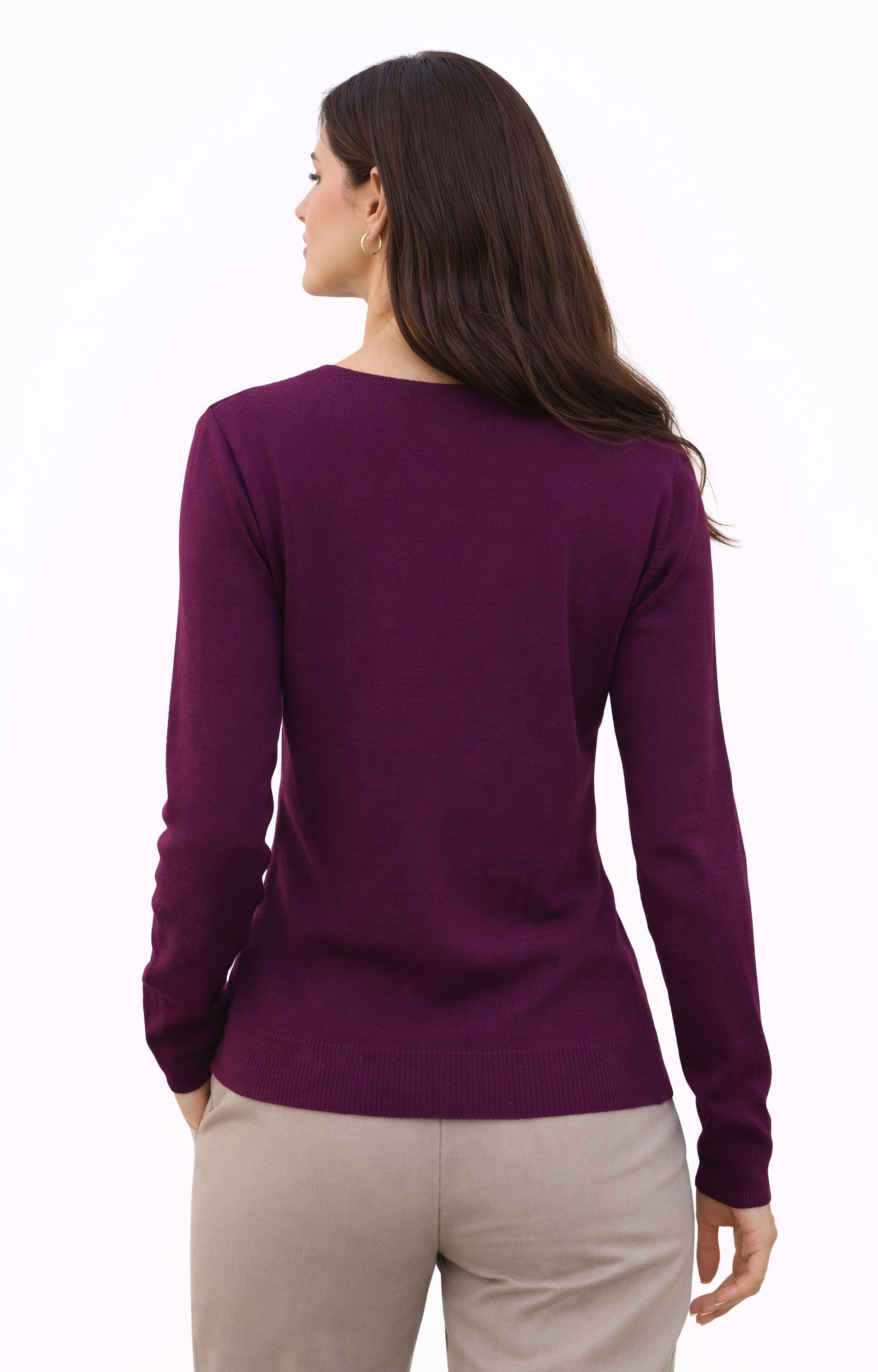 Μπλούζα πλεκτή μωβ