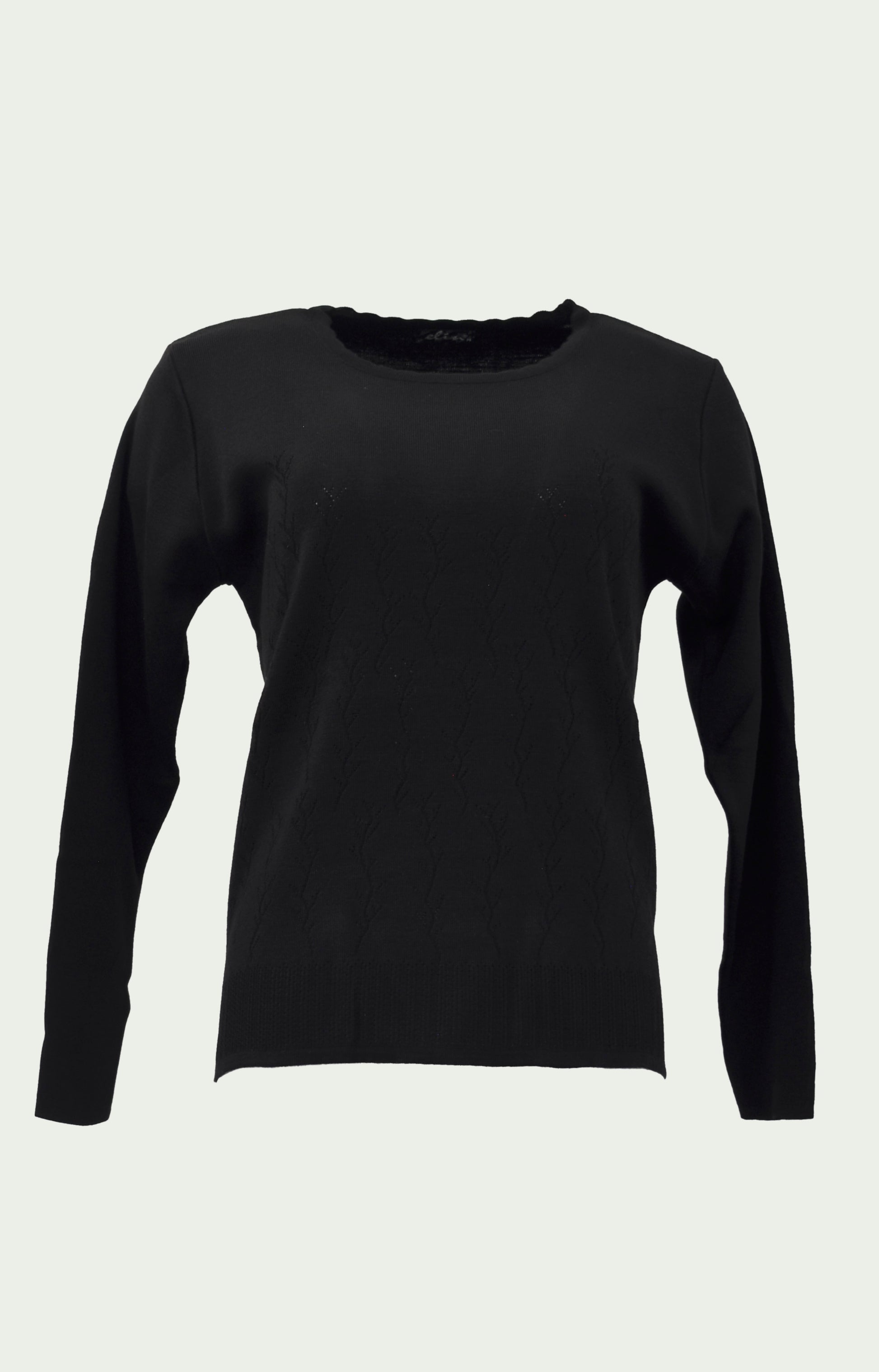 Μπλούζα πλεκτή μαύρη