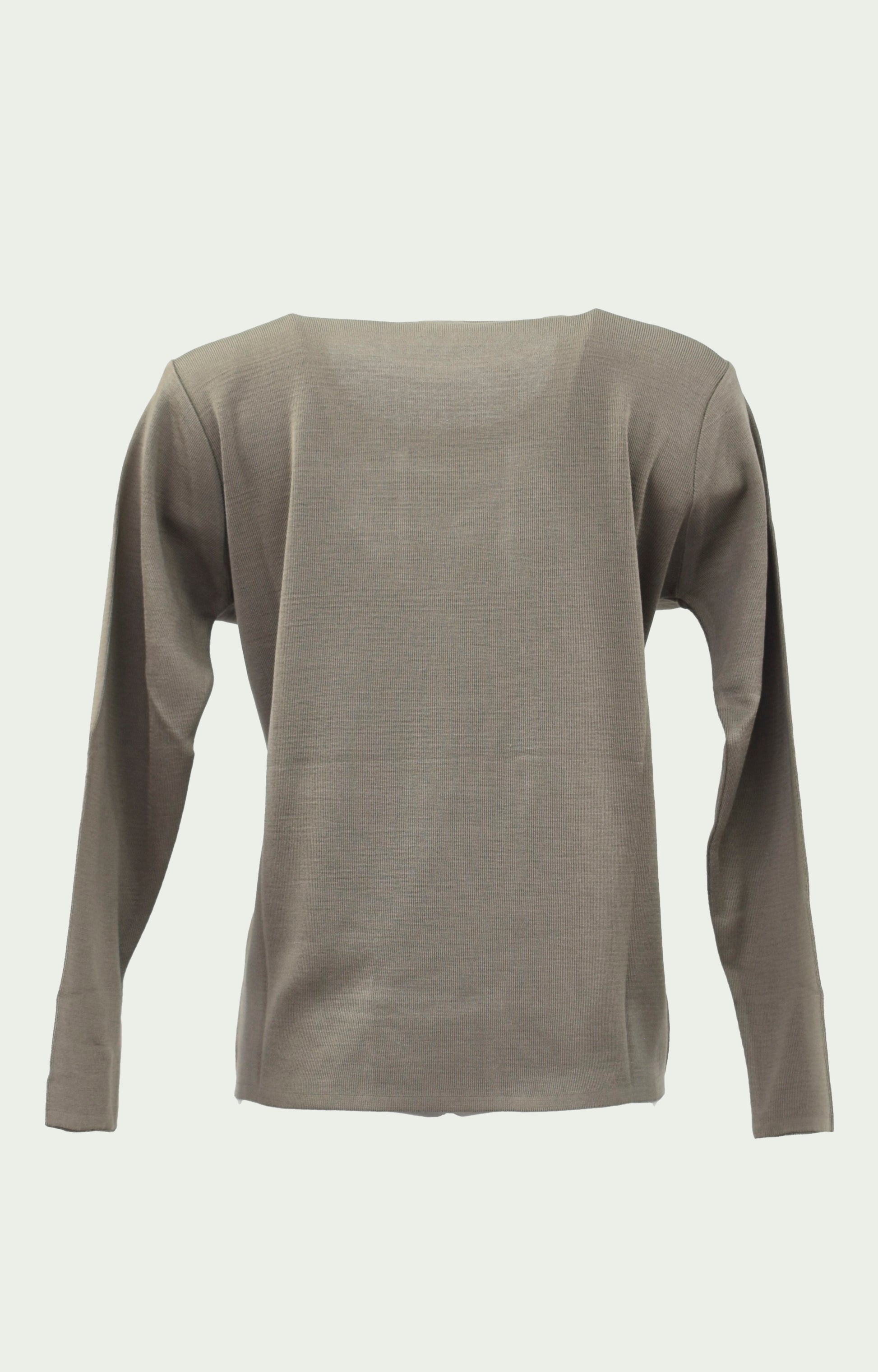 Μπλούζα πλεκτή μπεζ με φύλλα