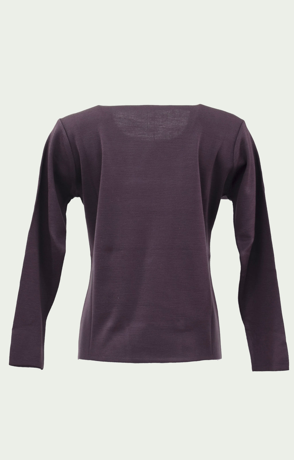 Μπλούζα πλεκτή μωβ με φύλλα