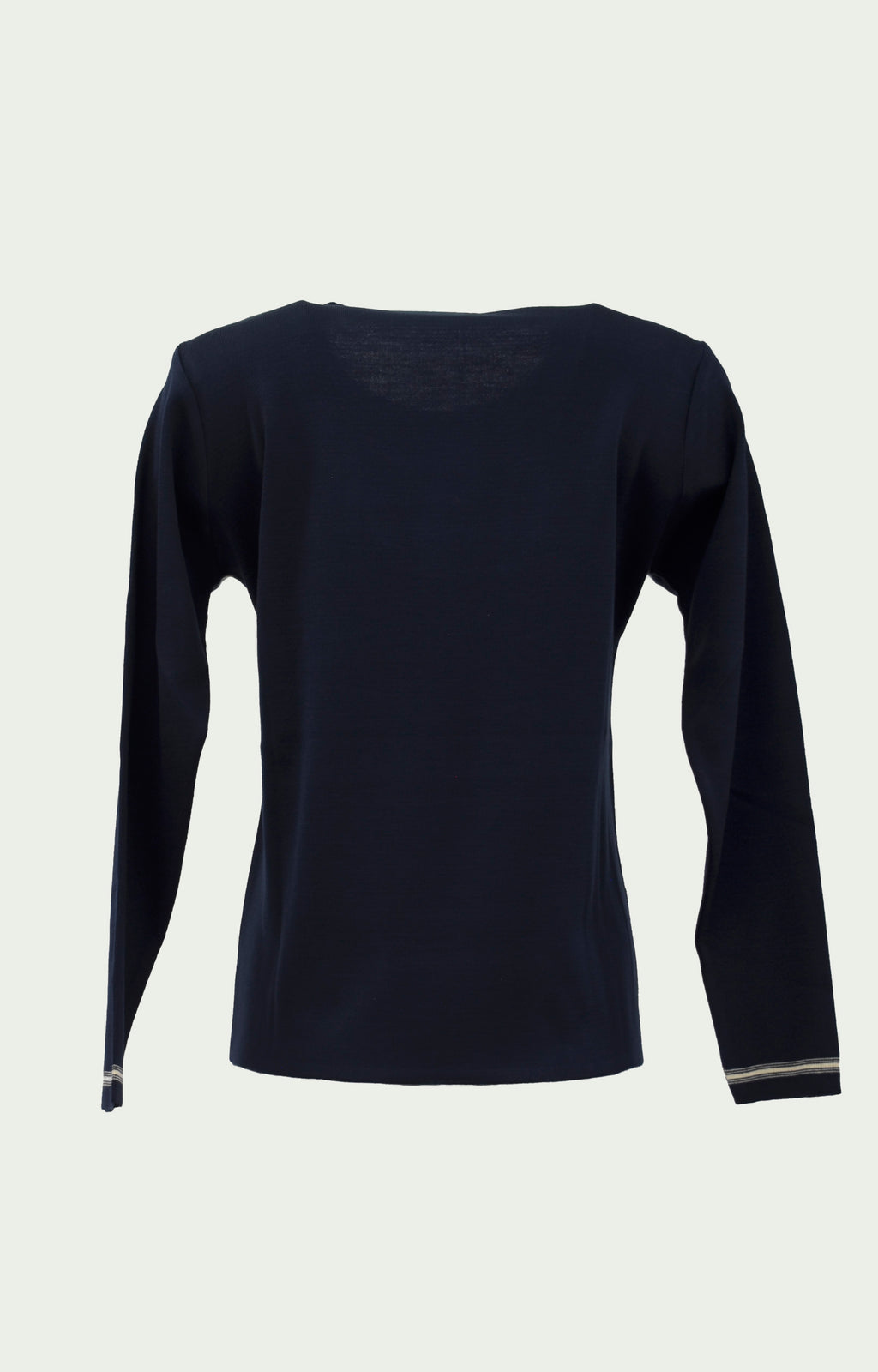 Μπούζα πλεκτή μπλε με ρίγες