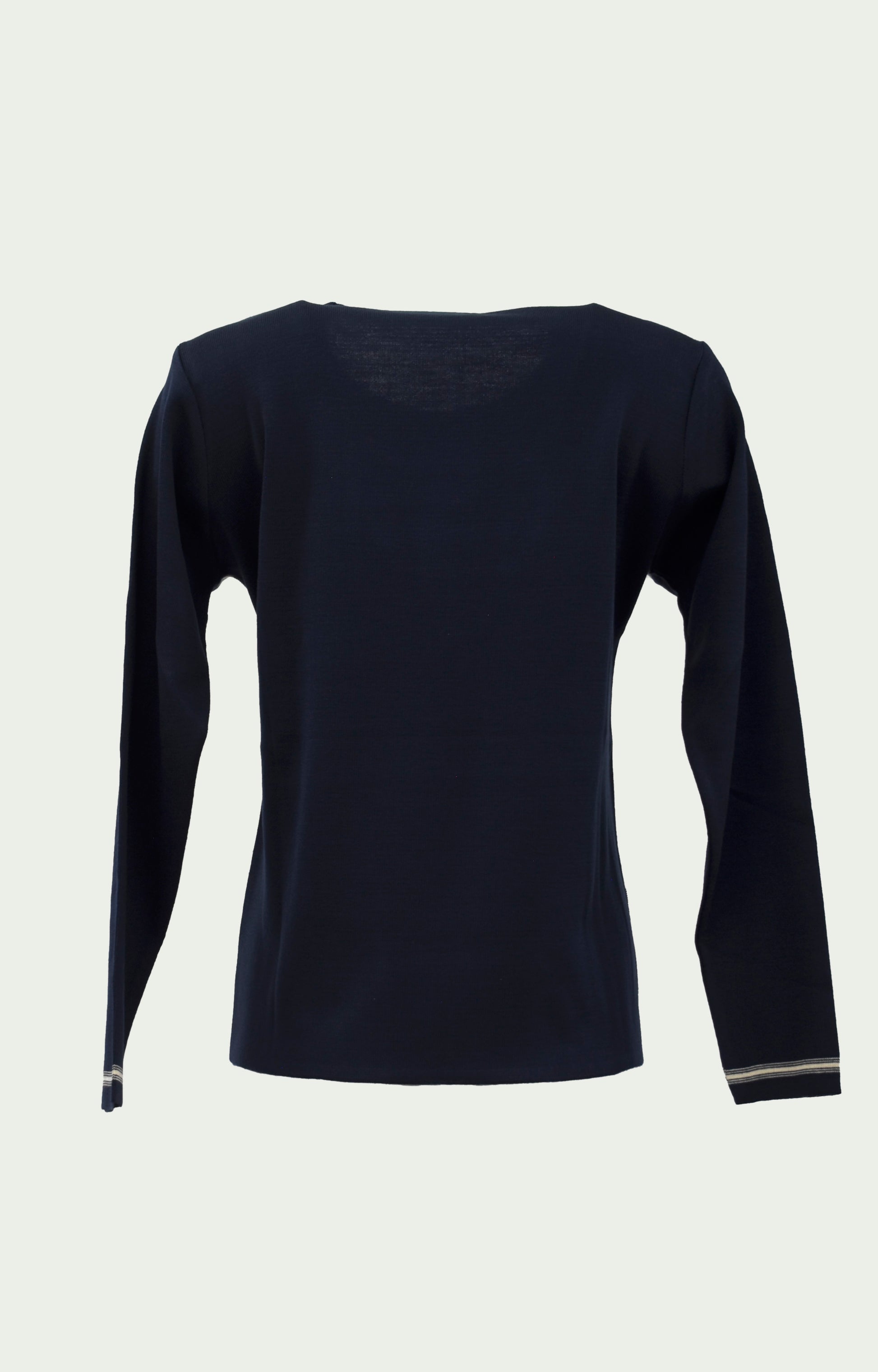 Μπούζα πλεκτή μπλε με ρίγες