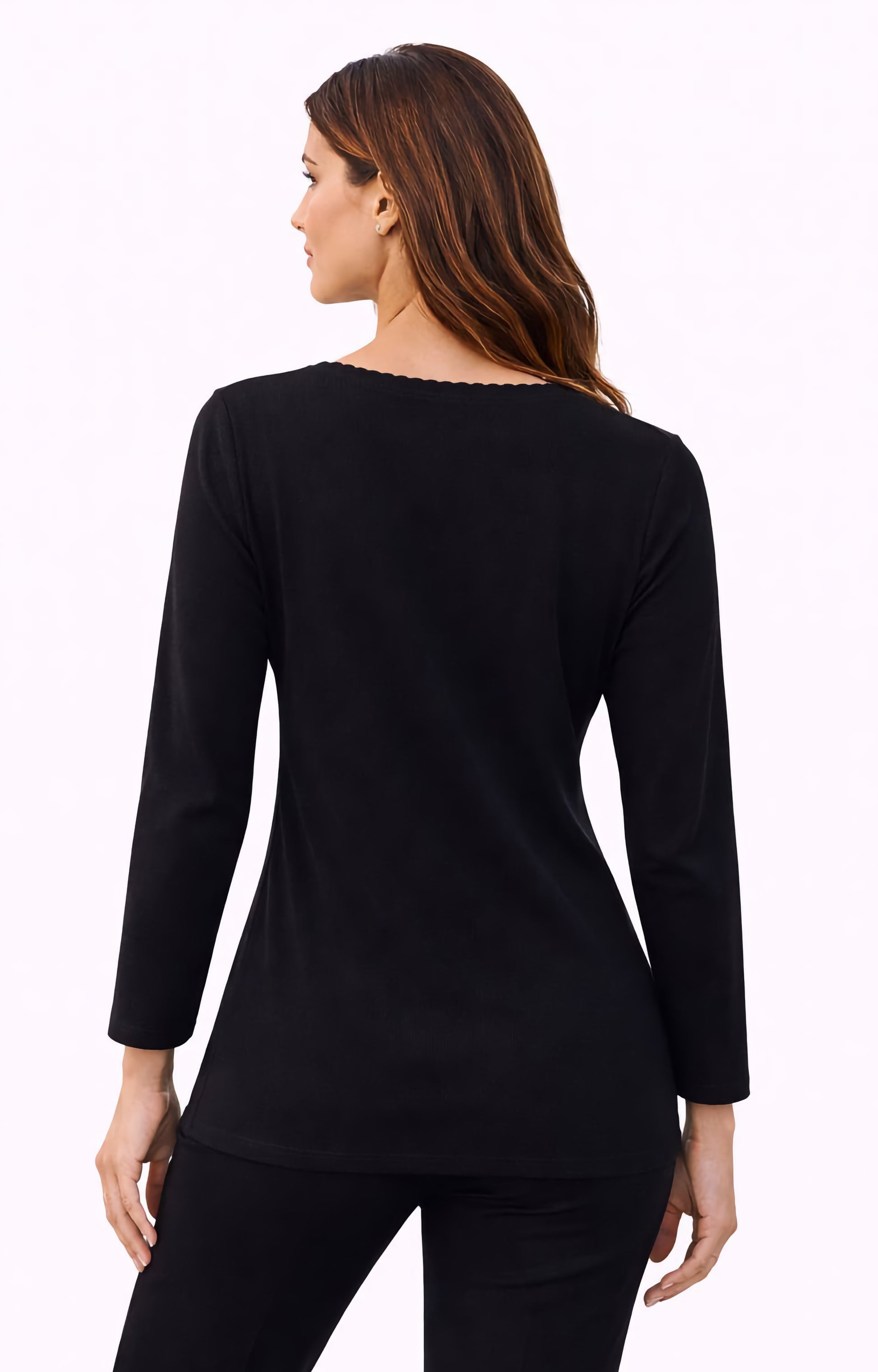 Μπλούζα πλεκτή μαύρη με πλεκτά λουλούδια