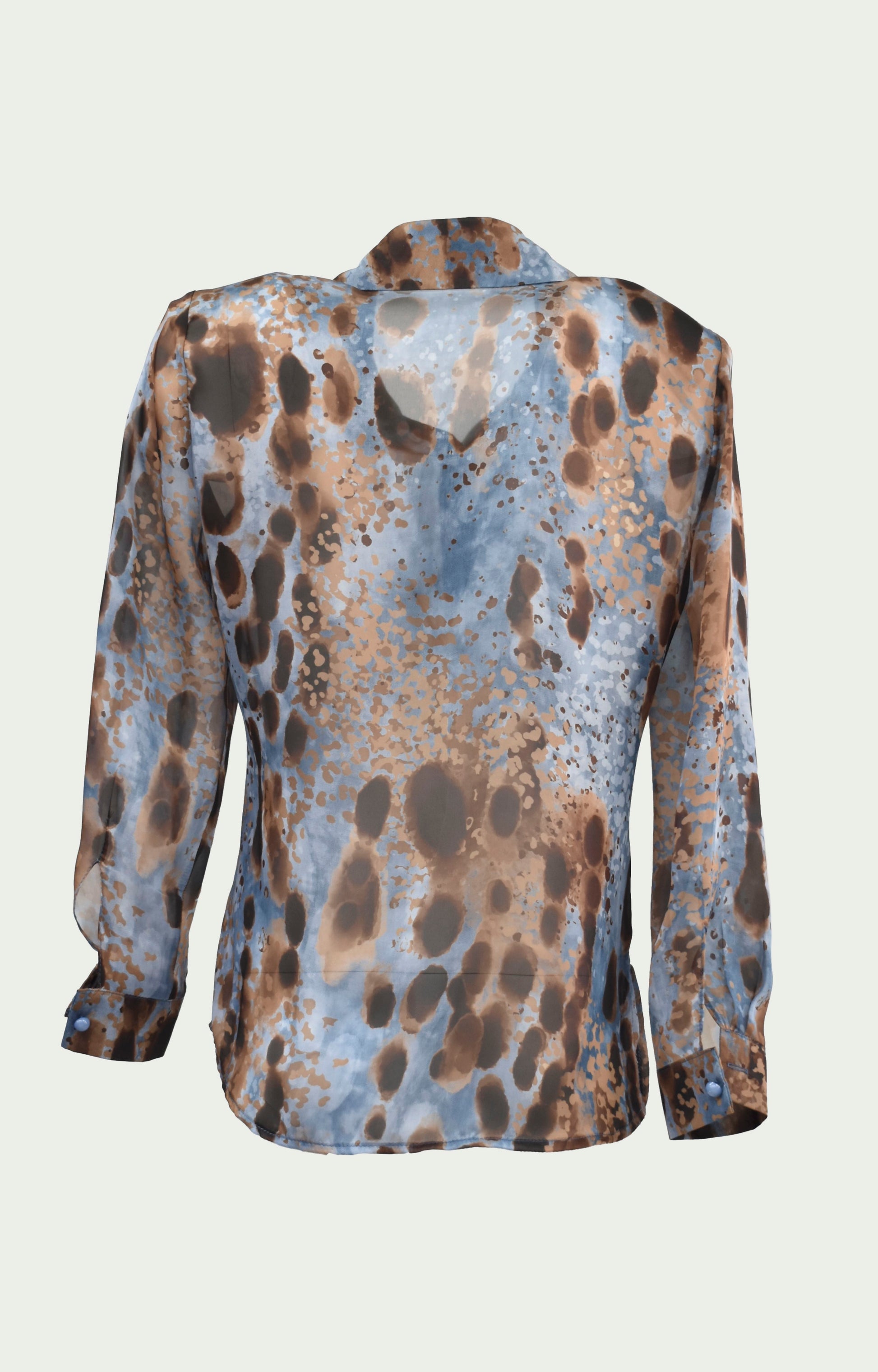 Πουκάμισο σατέν εμπριμέ