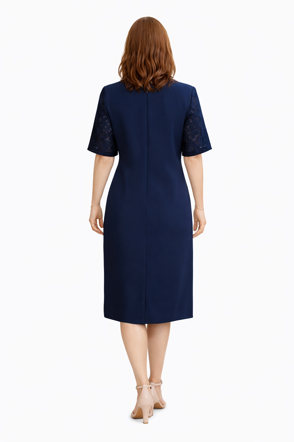 Φόρεμα κρεπ μπλε