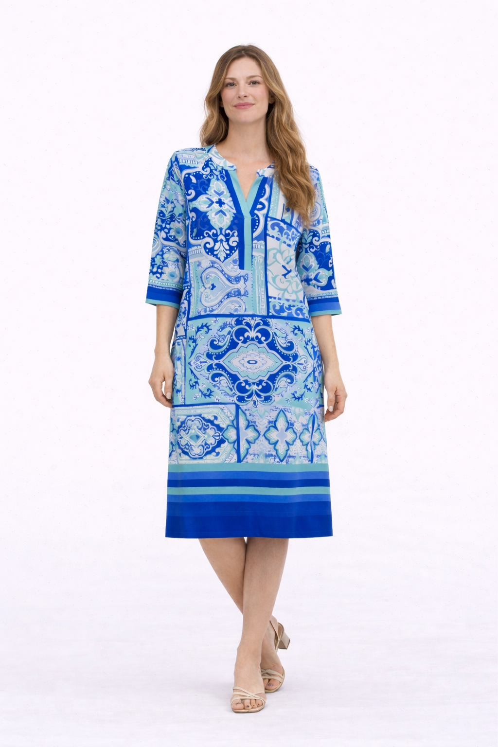 Φόρεμα ζέρσεϊ εμπριμέ