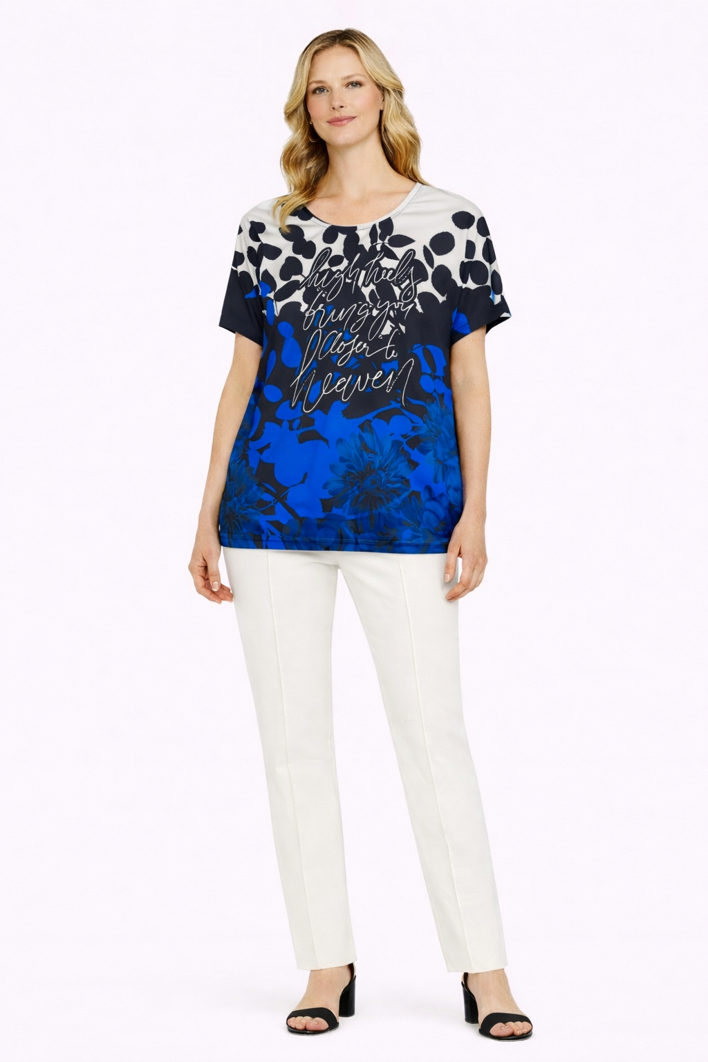 Μπλούζα βισκόζ εμπριμέ