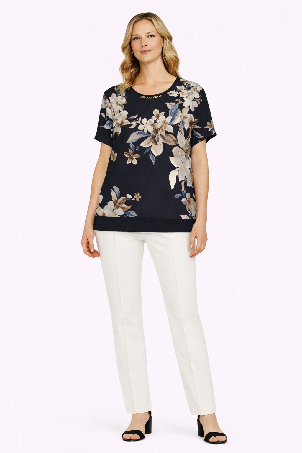 Μπλούζα βισκόζ εμπριμέ