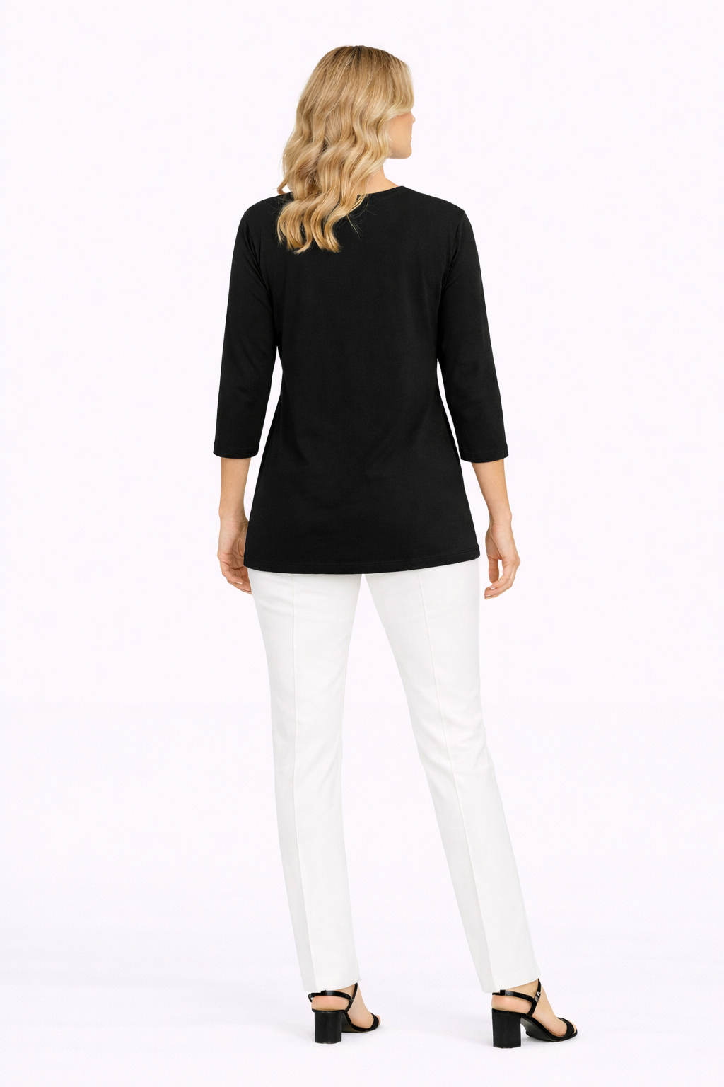 Μπλούζα βισκόζ μαύρη