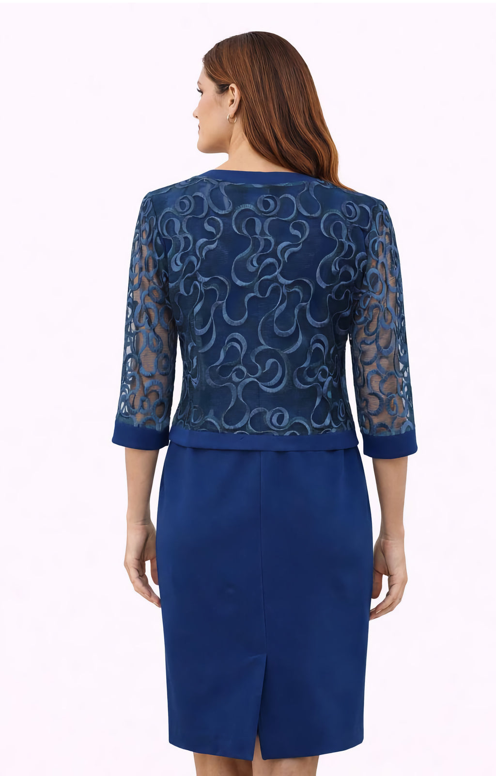 Σετ φόρεμα  δαντέλα πετρόλ