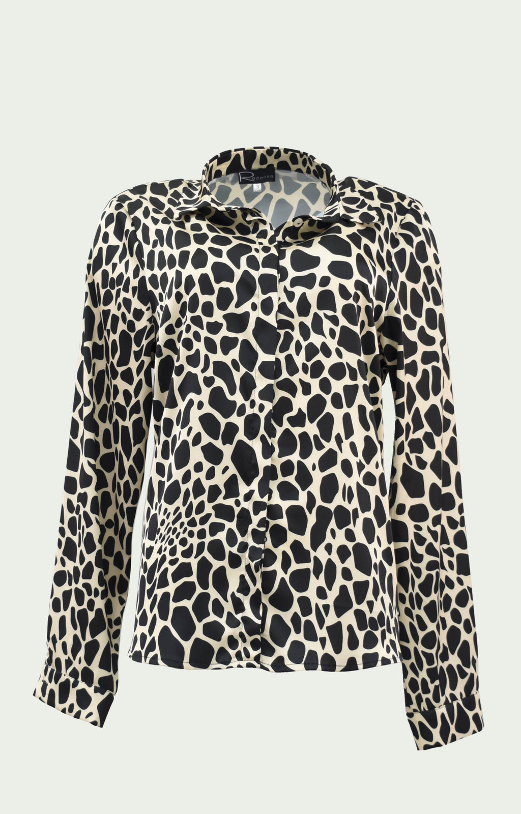 Πουκάμισο σατέν μαυρόασπρο