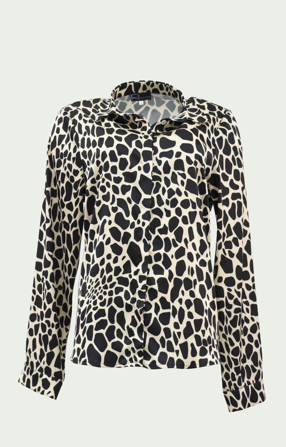 Πουκάμισο σατέν μαυρόασπρο