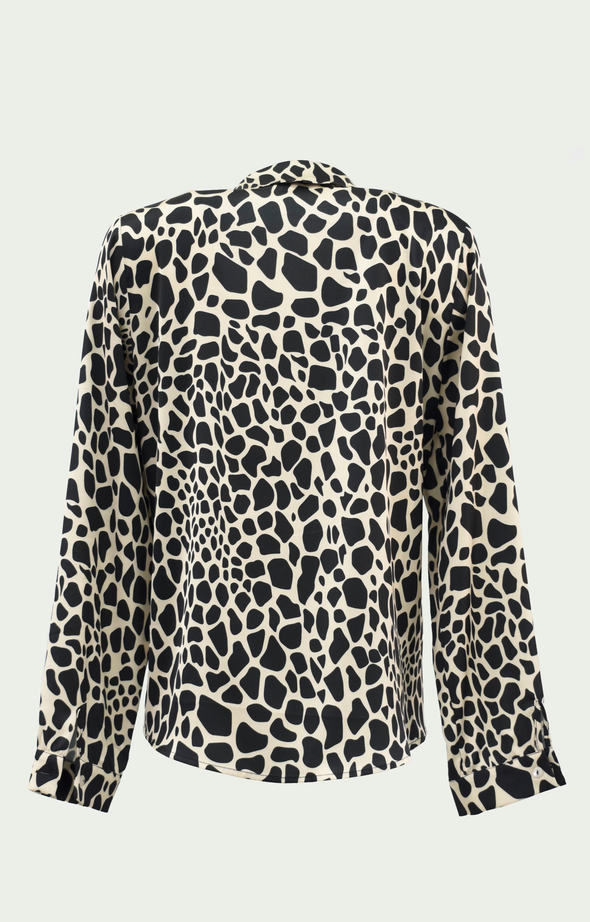 Πουκάμισο σατέν μαυρόασπρο