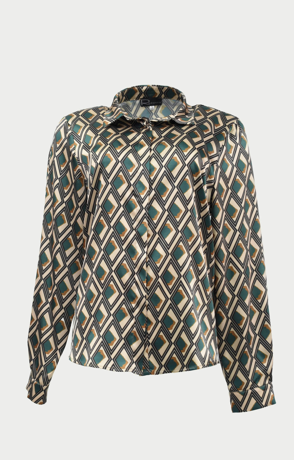 Πουκάμισο σατέν εμπριμέ