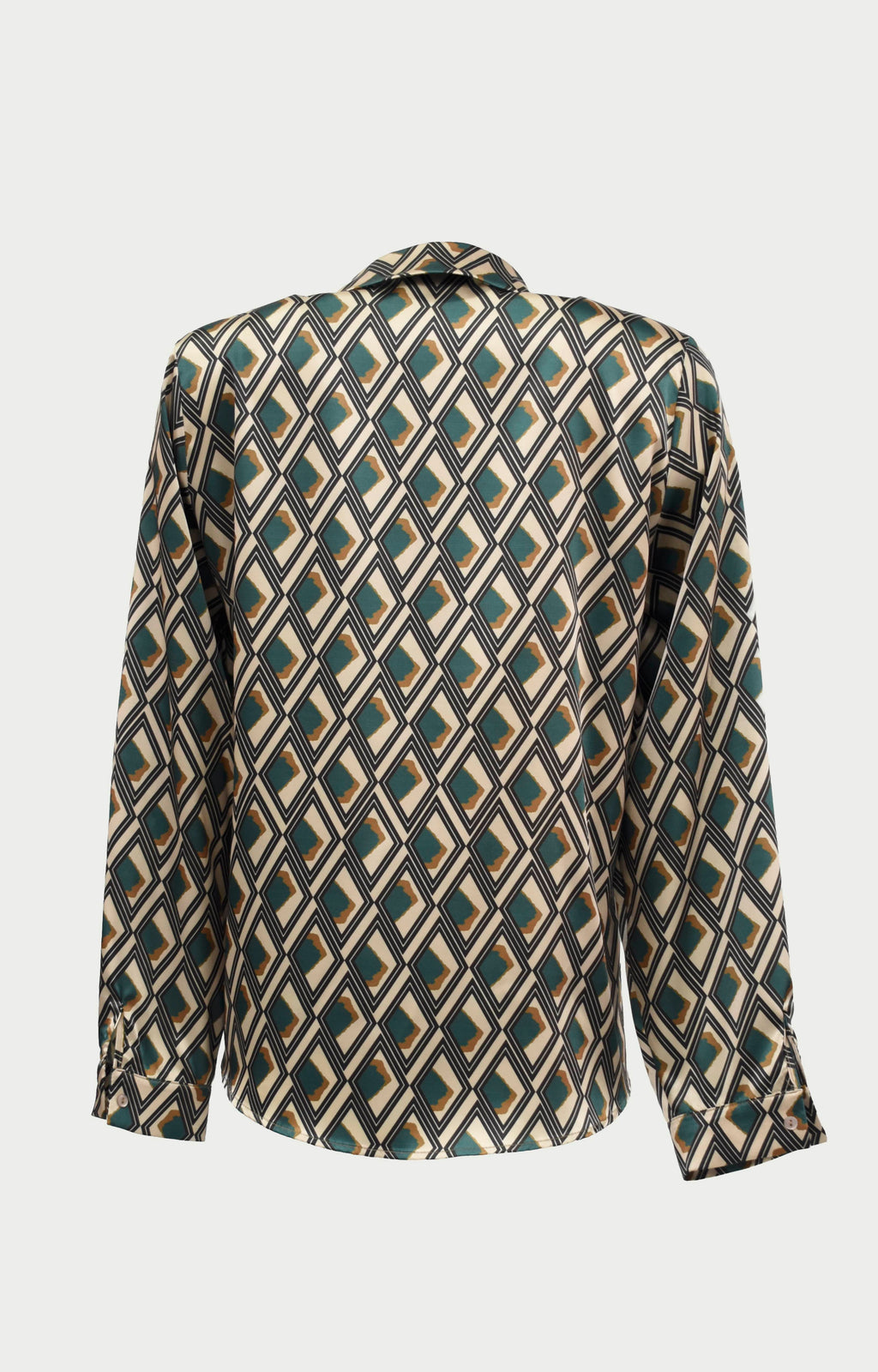 Πουκάμισο σατέν εμπριμέ