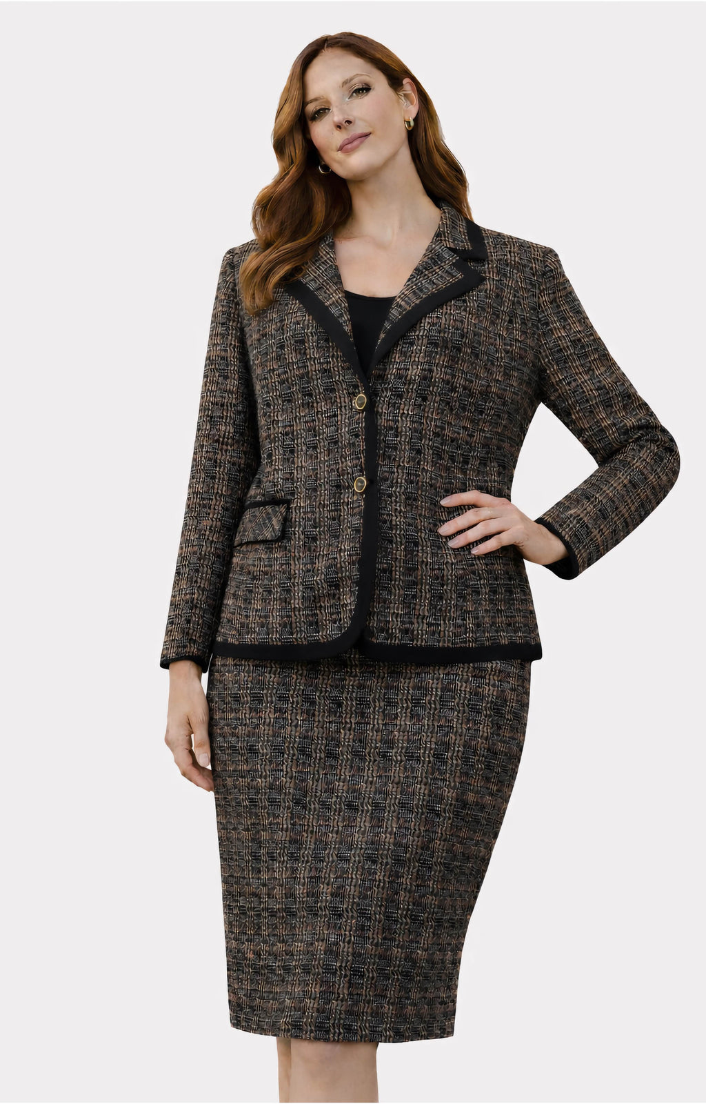 Ταγιέρ καρό καφέ μαύρο