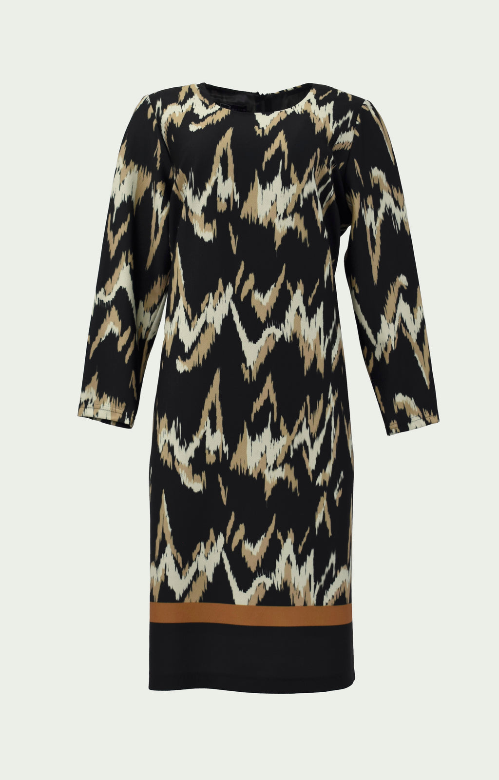 Φόρεμα εμπριμέ μακρυμάνικο