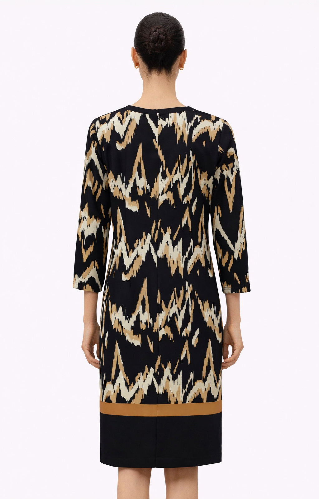 Φόρεμα εμπριμέ μακρυμάνικο