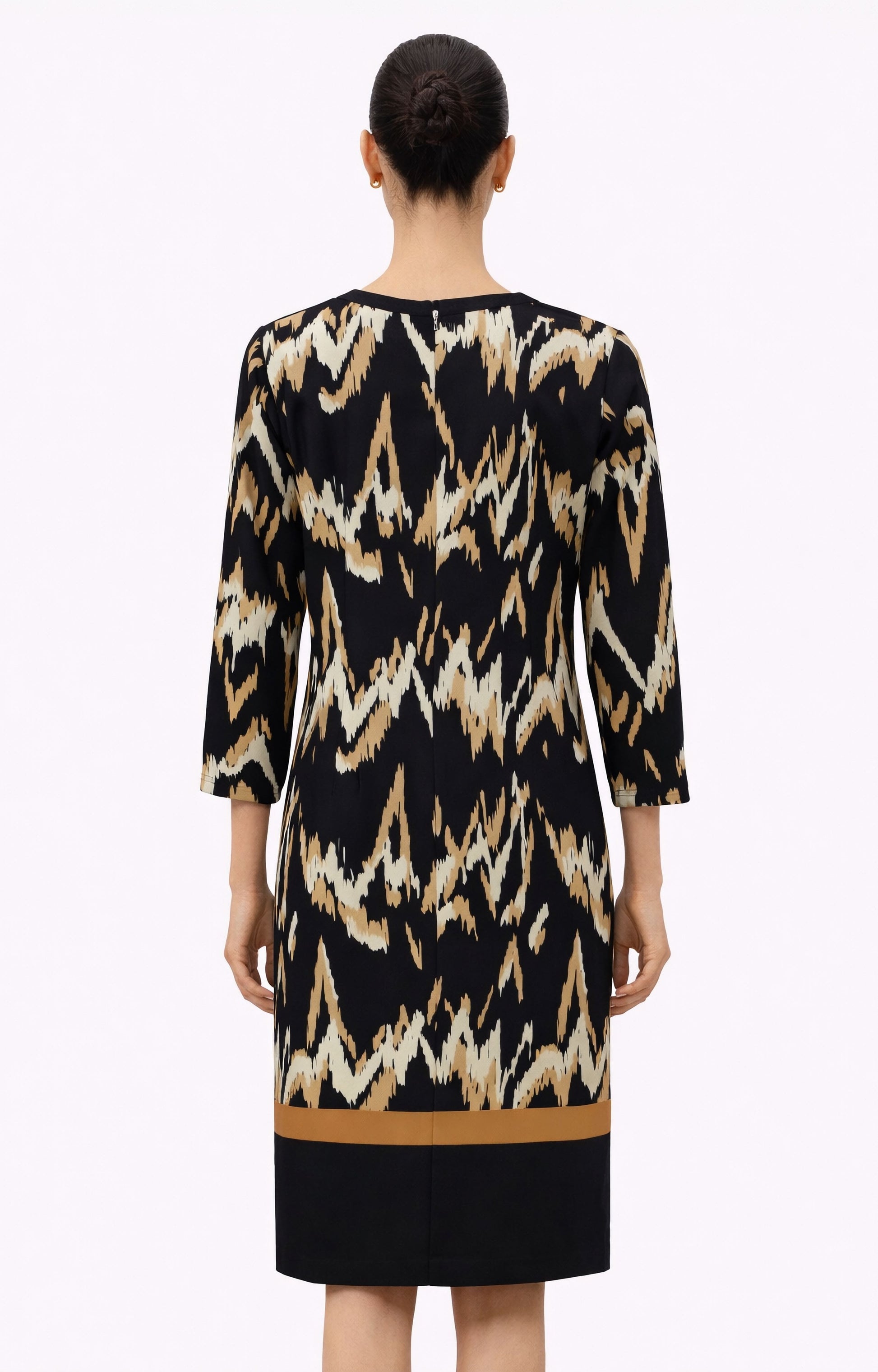 Φόρεμα εμπριμέ μακρυμάνικο