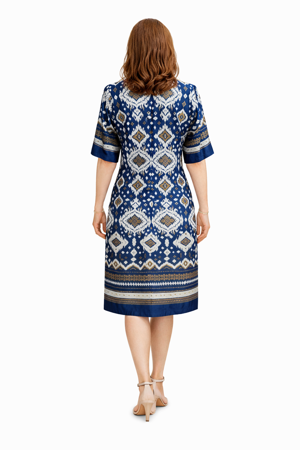 Φόρεμα σατέν εμπριμέ