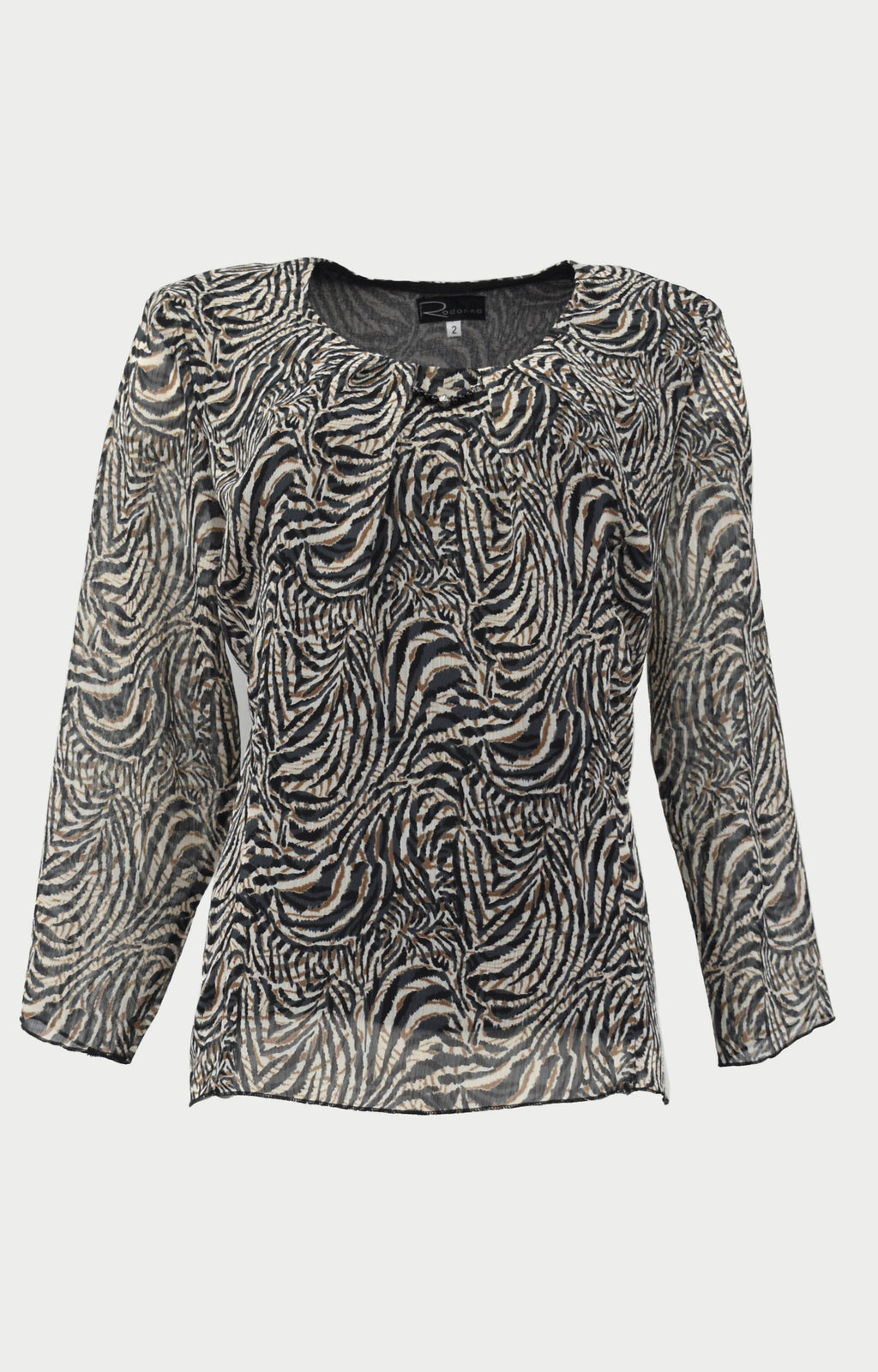 Μπλούζα ζορζέτα εμπριμέ