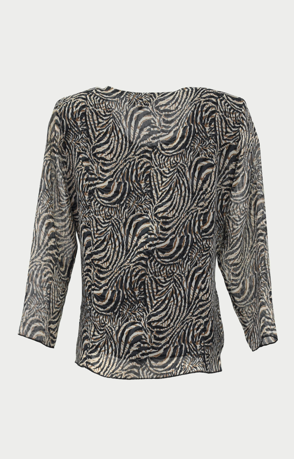 Μπλούζα ζορζέτα εμπριμέ