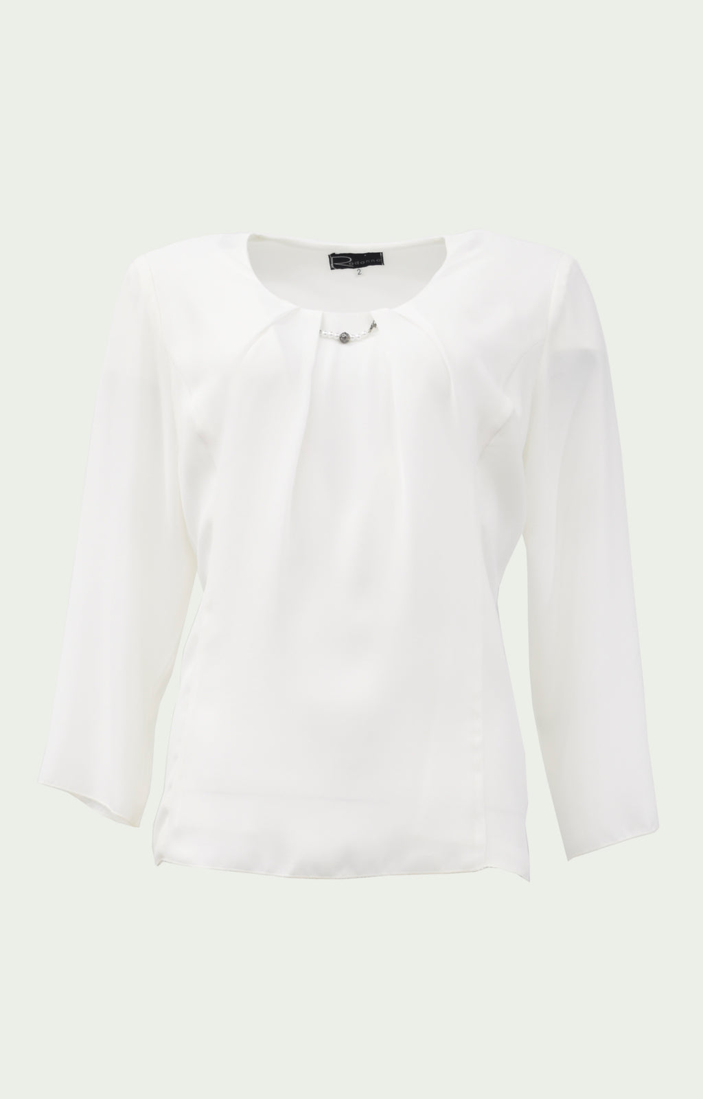 Μπλούζα ζορζέτα σιφόν εκρού