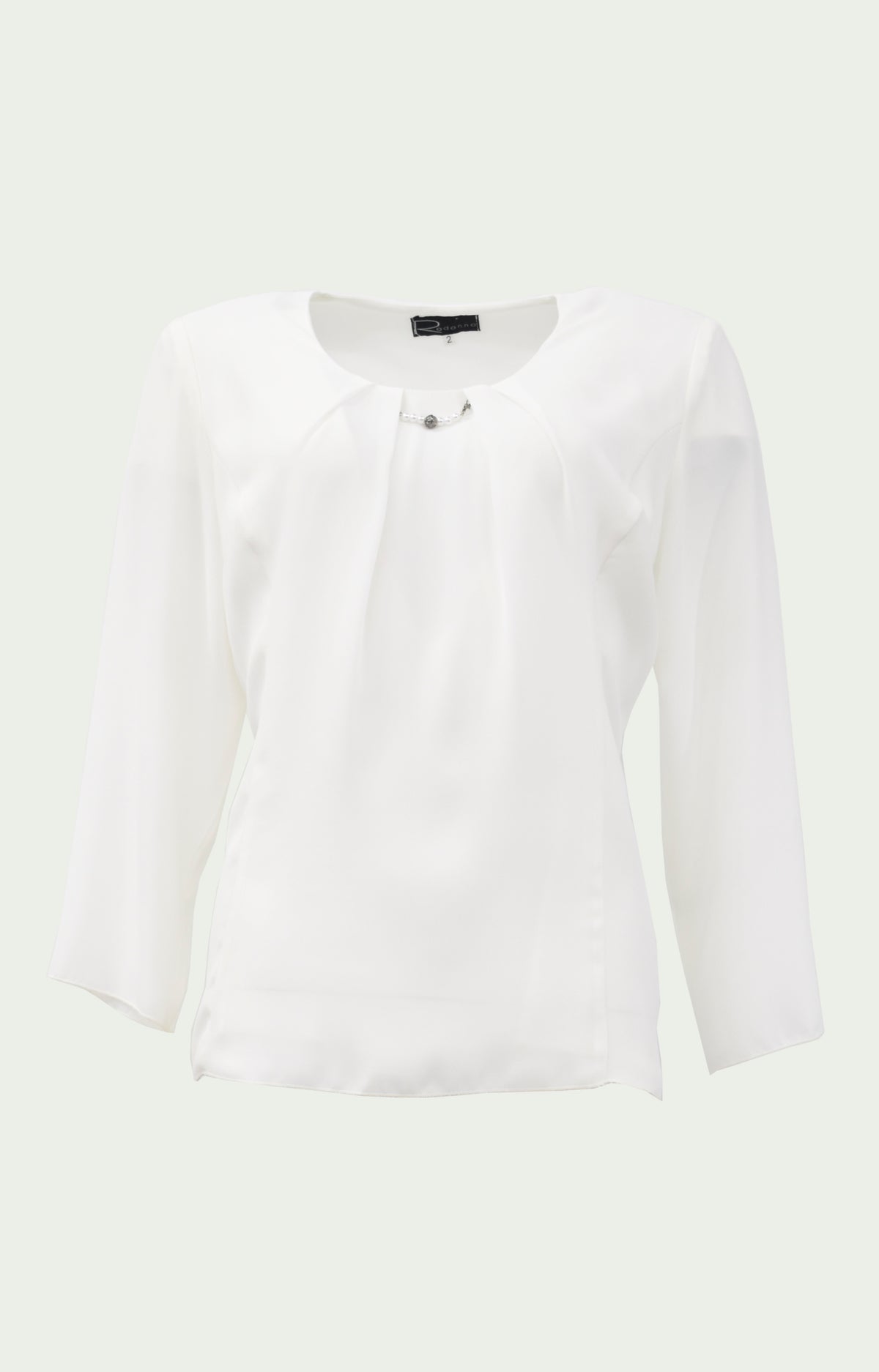 Μπλούζα ζορζέτα σιφόν εκρού