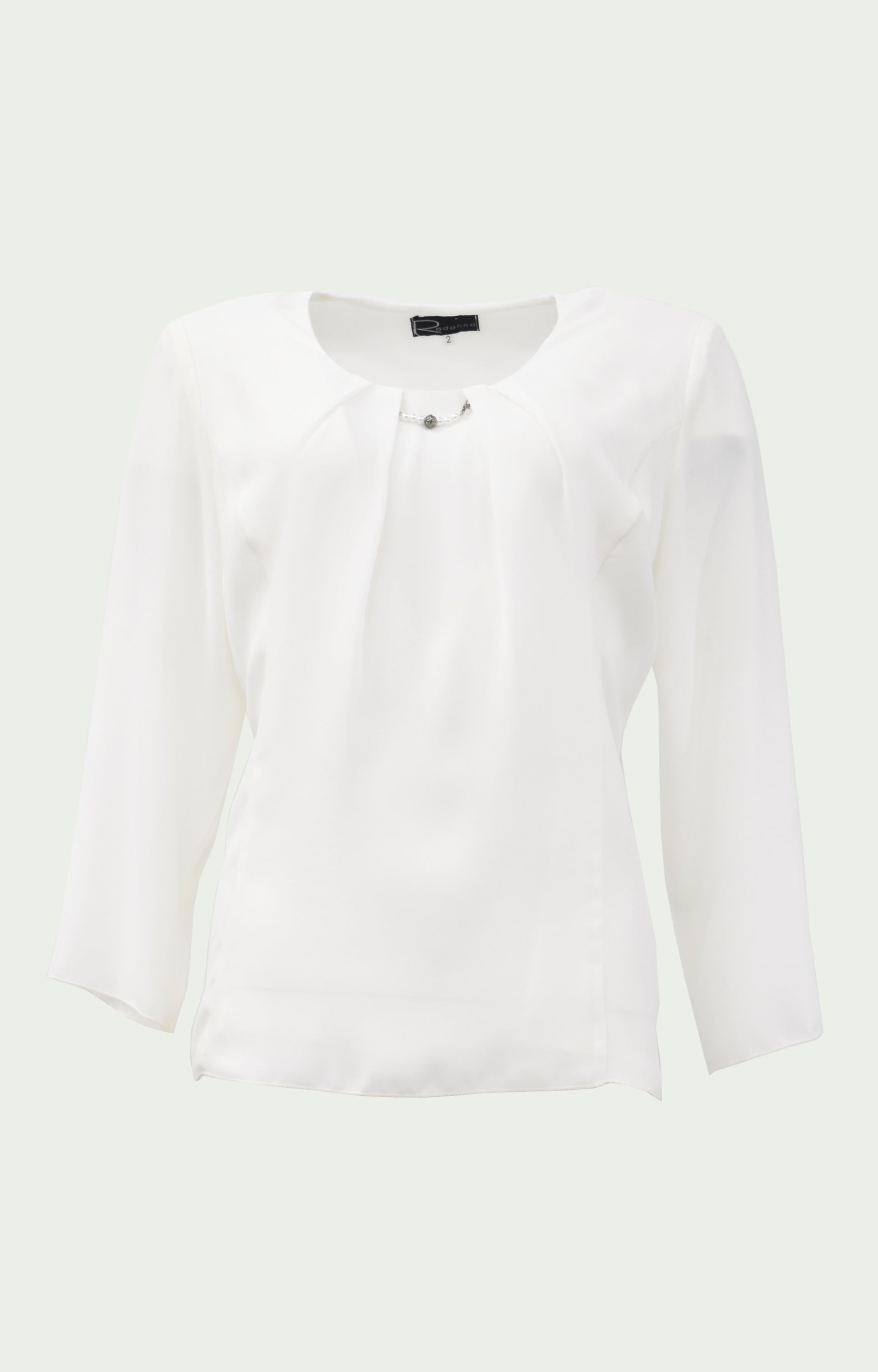 Μπλούζα ζορζέτα σιφόν εκρού