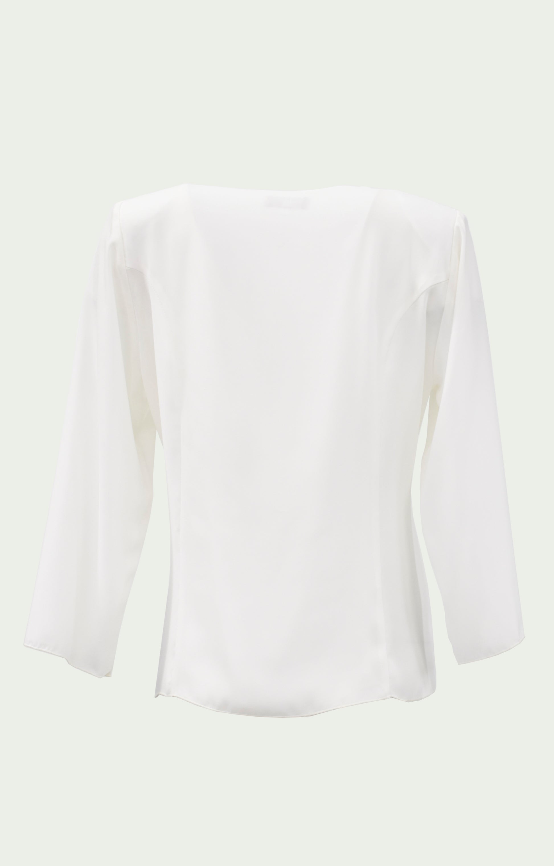 Μπλούζα ζορζέτα σιφόν εκρού