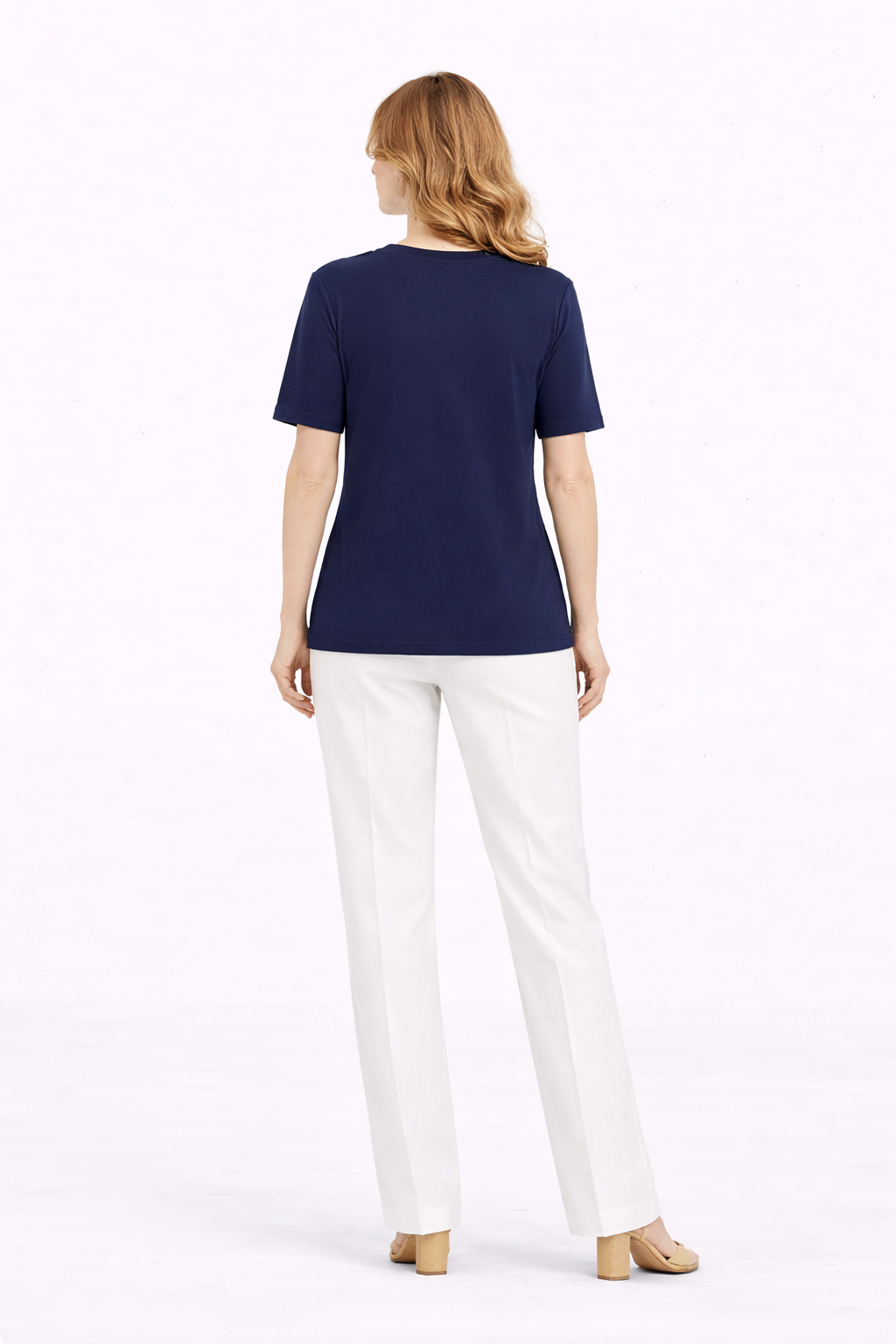 Μπλούζα βισκόζ με ρίγες μπλε